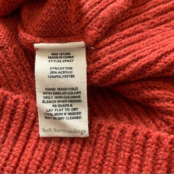 Women’s Soft Surroundings V-Neck Everest Sweater - Picture 4 of 5